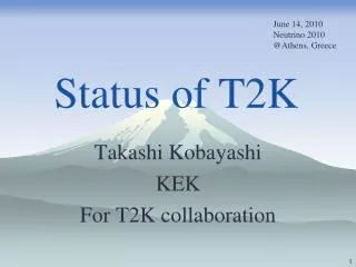 Status of T2K