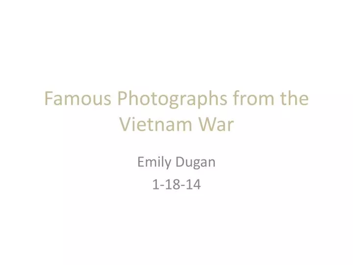 famous photographs from the vietnam war