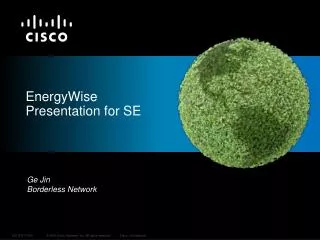 EnergyWise Presentation for SE