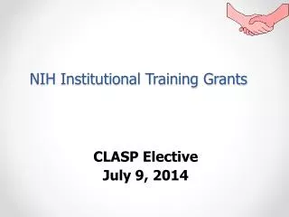 NIH Institutional Training Grants