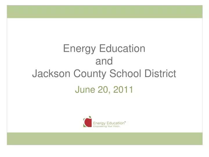 energy education and jackson county school district