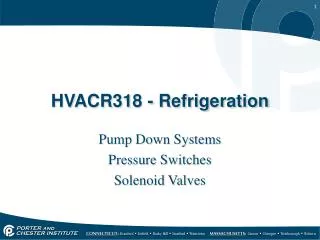 HVACR318 - Refrigeration