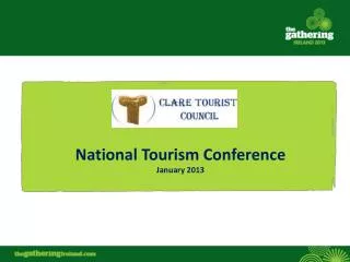 National Tourism Conference January 2013