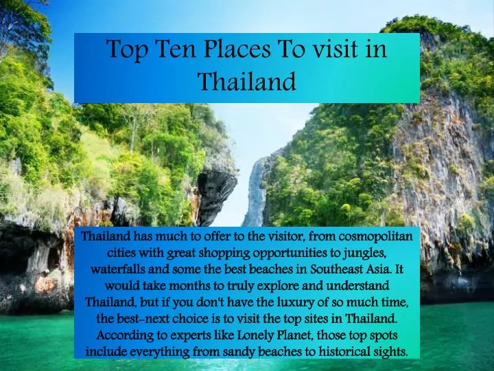 top ten places to visit in thailand