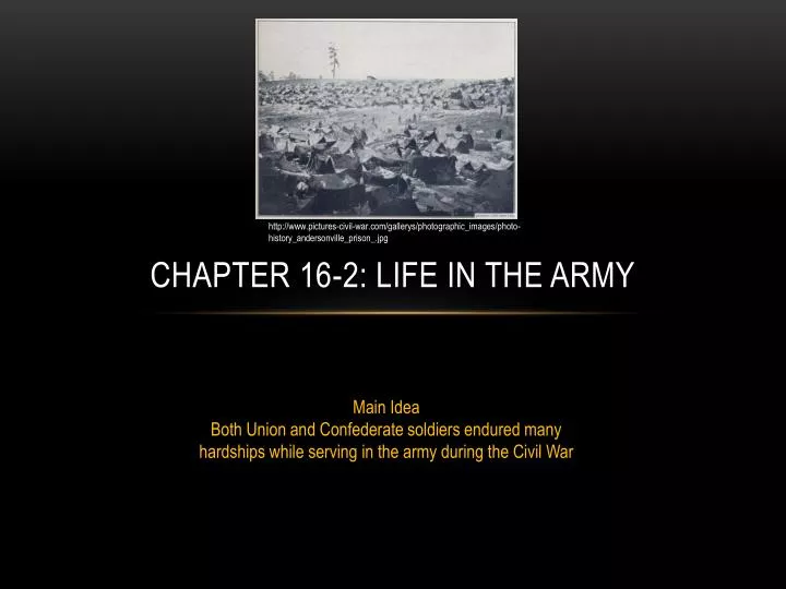 chapter 16 2 life in the army
