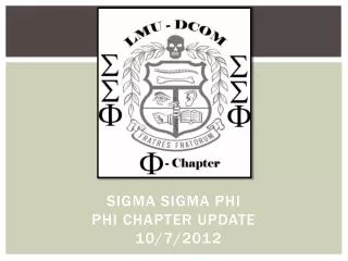 sigma sigma phi phi chapter update 10 7 2012