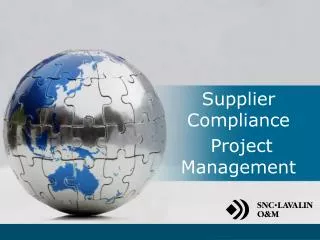 Supplier Compliance Project Management