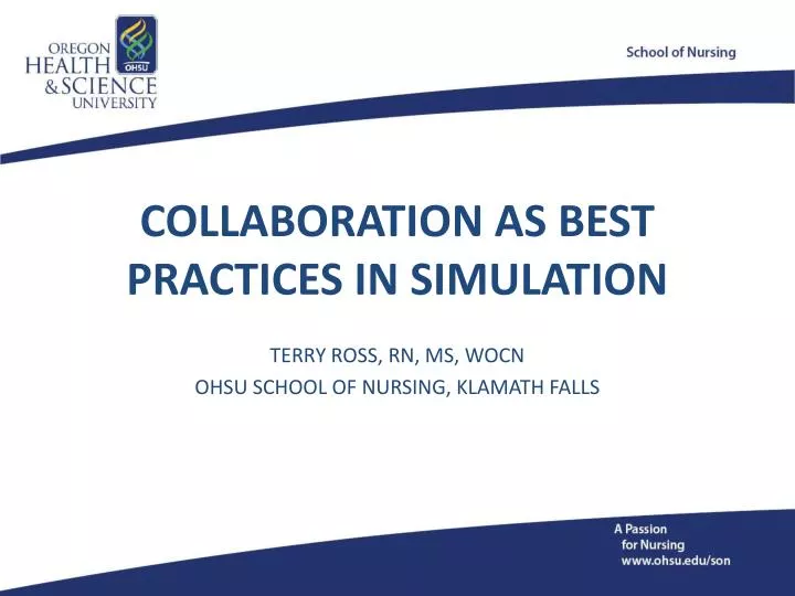 collaboration as best practices in simulation