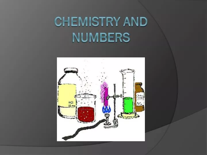chemistry and numbers