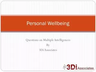 Personal Wellbeing