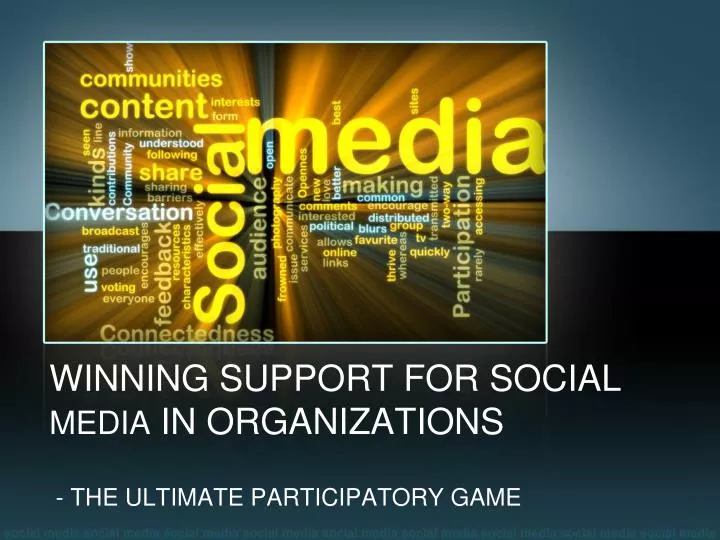 winning support for social media in organizations