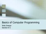 Basics of Computer Programming - slide 1