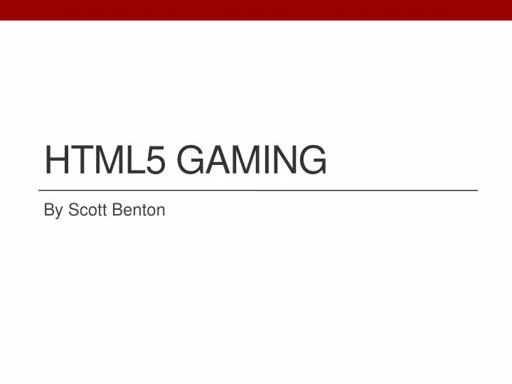 html5 gaming