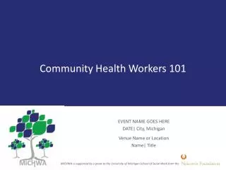 Community Health Workers 101