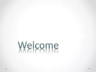 Welcome