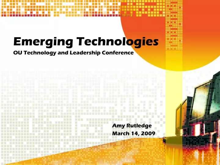 emerging technologies