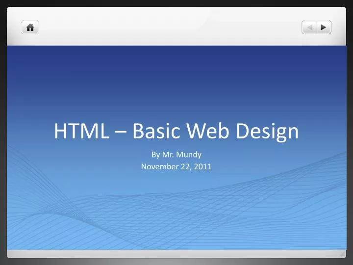 html basic web design