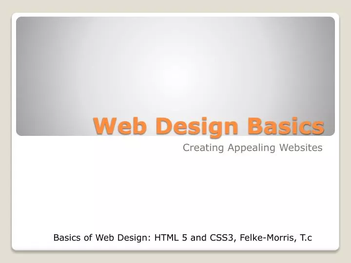 web design basics