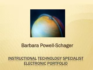 Instructional Technology Specialist Electronic Portfolio
