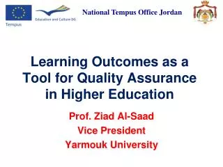 Learning Outcomes as a Tool for Quality Assurance in Higher Education
