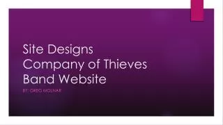 Site Designs Company of Thieves Band Website