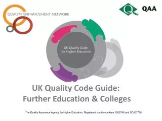 UK Quality Code Guide: Further Education &amp; Colleges