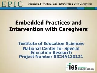 Embedded Practices and Intervention with Caregivers