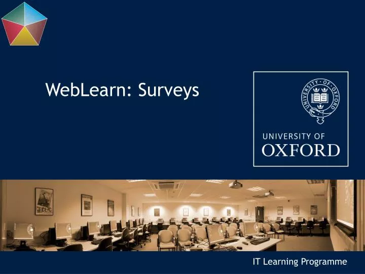weblearn surveys