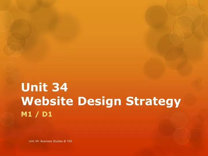 unit 34 website design strategy