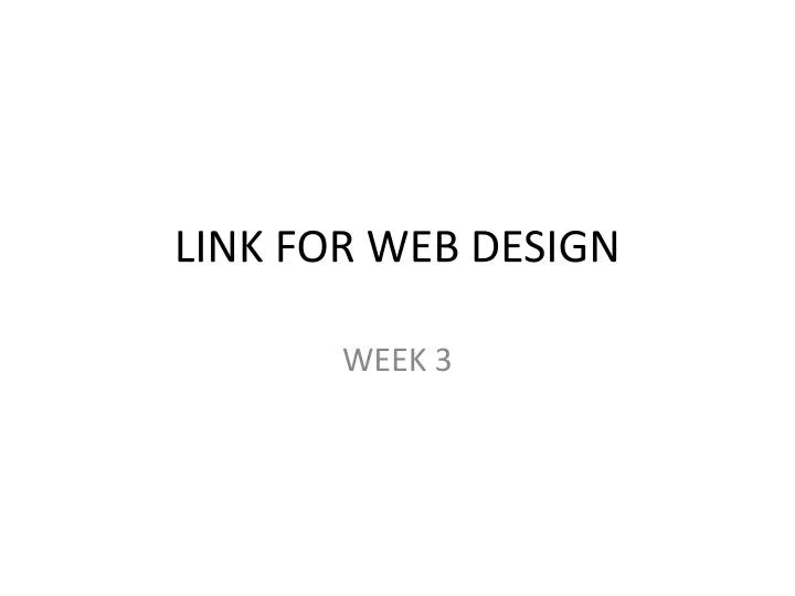 link for web design