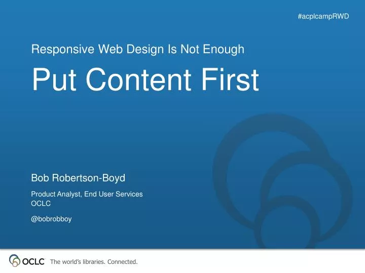 responsive web design is not enough