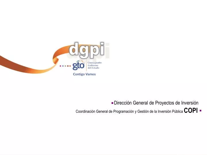 coordinaci n general de programaci n y gesti n de la inversi n p blica copi