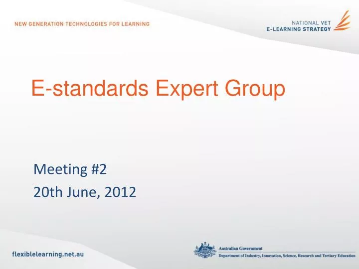 e standards expert group