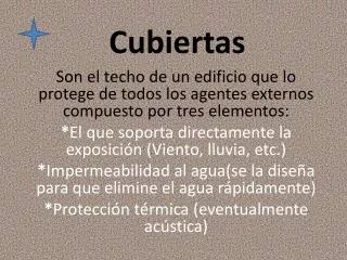 cubiertas