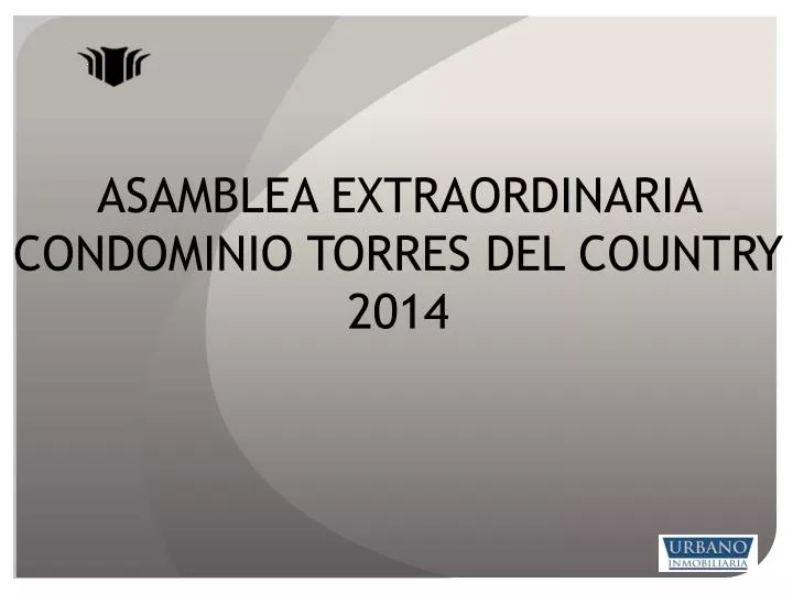 asamblea extraordinaria condominio torres del country 2014