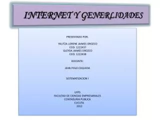 internet y generlidades