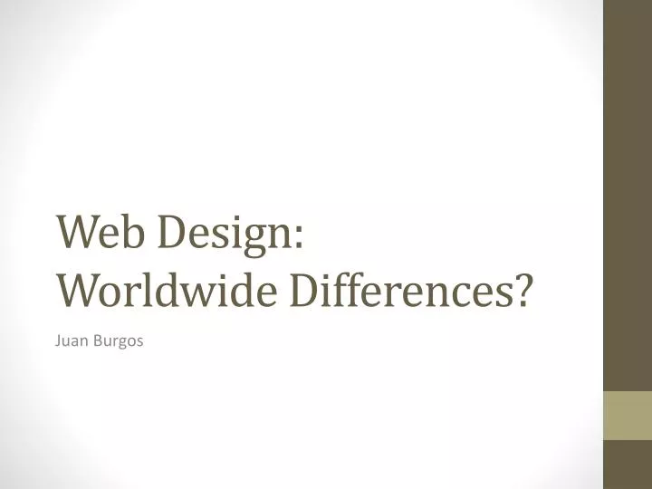 web design worldwide differences