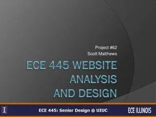 ECE 445 Website Analysis and Design