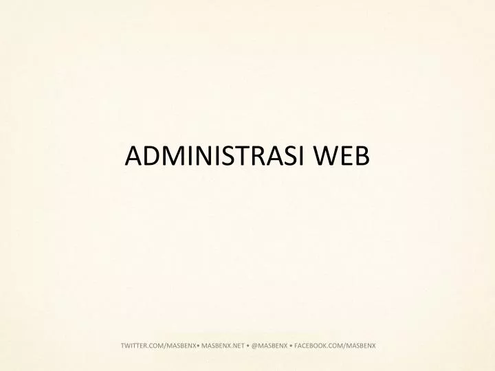 administrasi web