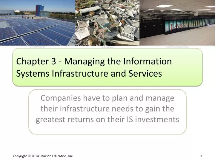 chapter 3 managing the information systems infrastructure and services