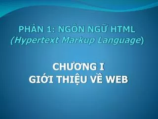 ph n 1 ng n ng html hypertext markup language