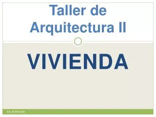 taller de arquitectura ii