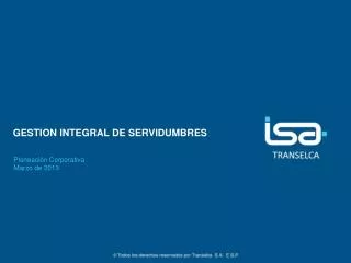 gestion integral de servidumbres