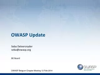 OWASP Update