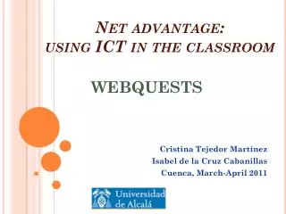 Net advantage : using ICT in the classroom