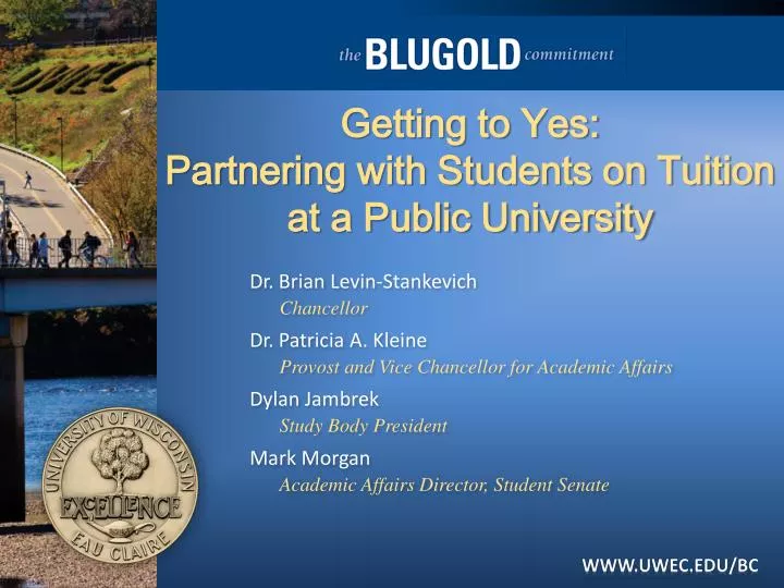 getting to yes partnering with students on tuition at a public university