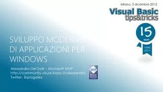 sviluppo moderno di applicazioni per windows