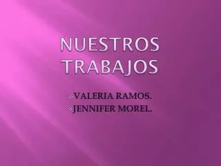 nuestros trabajos