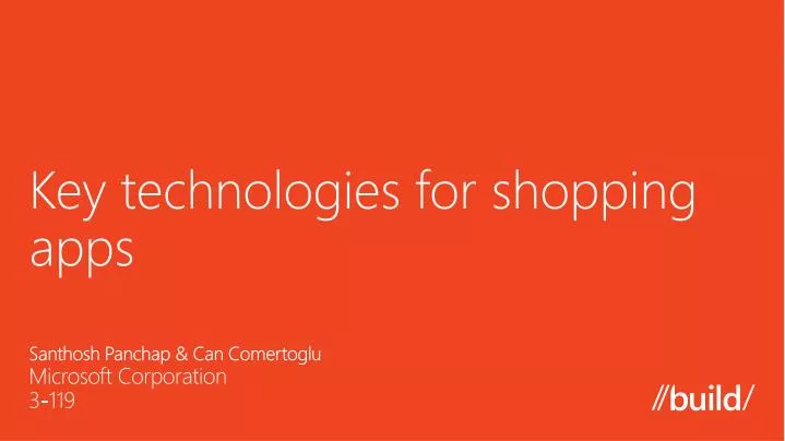 key technologies for shopping a pps