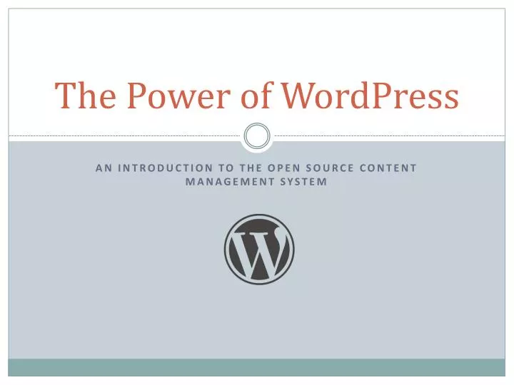 the power of wordpress